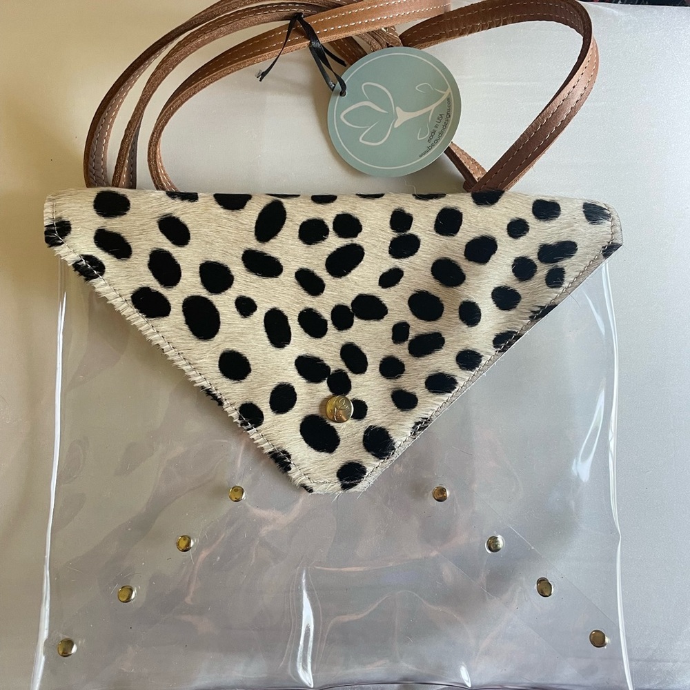 Cow print bag